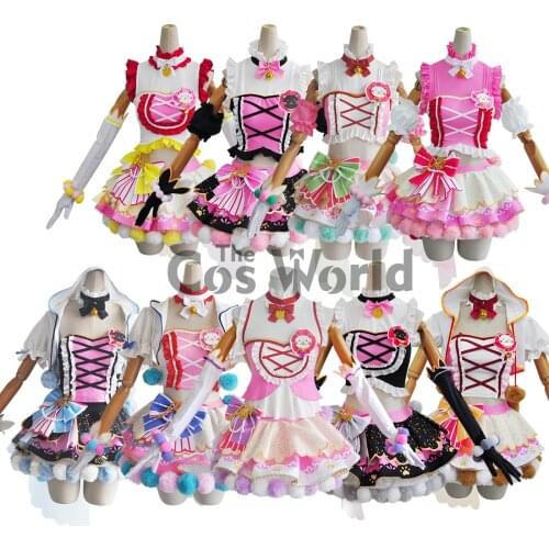 LoveLive Cat Twin Tail Arcade Game 9 Characters Kousaka Honoka Minami Kotori Sonoda Umi Ayase Eli Uniform Anime Cosplay Costumes