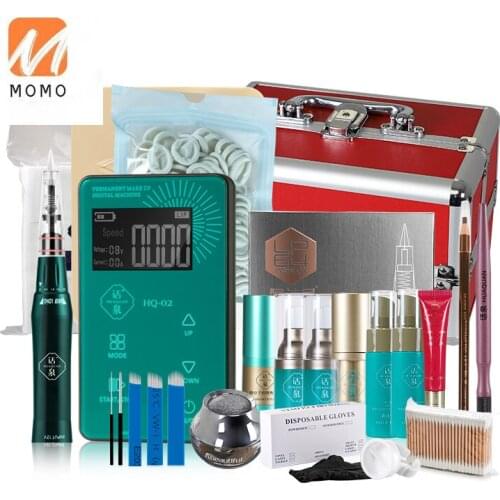 Machine Full Throw All-in-One Machine Tattoo Embroidery Tools Full Set Eyebrow Tattoo Grain Lip Inner Eyeliner Beginner Machine