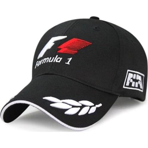 New Cotton F1 Racing Baseball Cap Mens Fashion Letter Print Embroidery Snapback Sun Hat Women Casual Car Motorcycle Trucket Hat