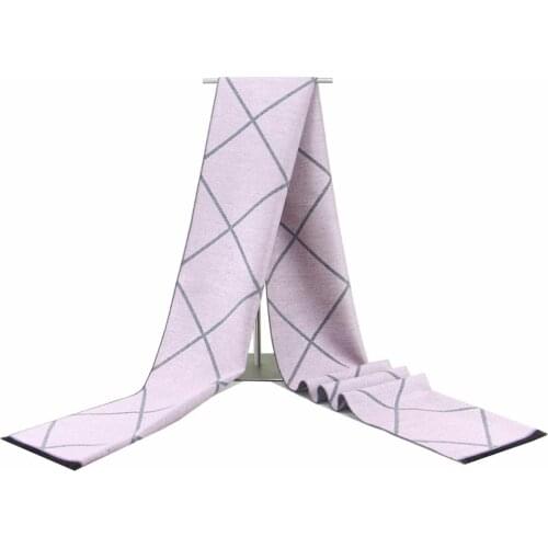 New Style Long Plaid Scarf with Tessel Warmer Winter Fashion Scarf Luxury Gift for Women Ladies Knitting Cashmere Pashmina Scarf