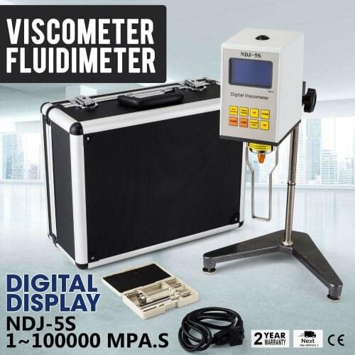 Rotary Viscometer Fluidimeter NDJ-5S measuring accuracy LCD display HIGH GRADE