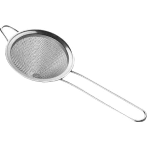 Fine Mesh Strainer, Colander Sieve Sifters with Long Handle for Kitchen Bar Tools Juice Strainer Cooking Metal Colander Drainer