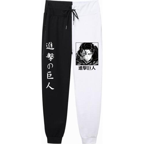 Japan anime Attack on Titan Eren print PatchworkPants Harajuku Mens Pants Joggers Male Trousers Casual Sweatpants sweatpants