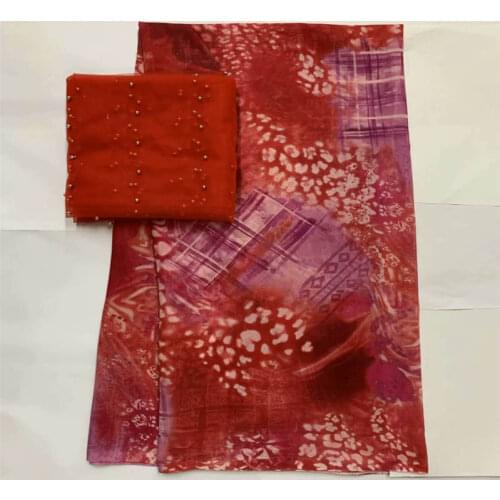 2020 New Design 100% Cotton Printed Fabric 5 Yards With 2 Yards Swiss Voile Fabric For Womens Dresses Textile Material! LXF7815