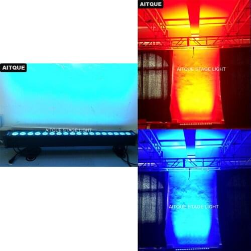 10lot Outdoor light stage dj bar exterior led wall washer light 18x12w rgbwa led wall wash disco light wallwashers