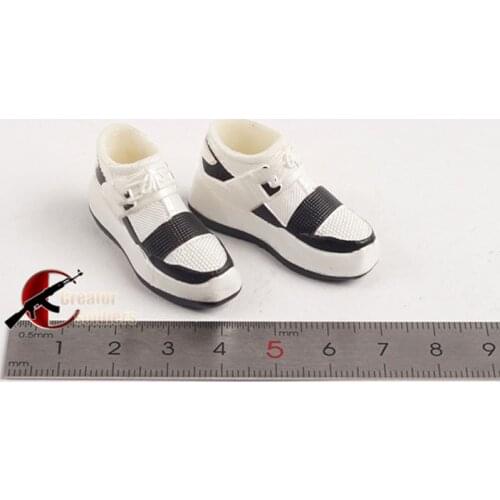 In Stock 1/6 FG056 Female Solider Shoes Casual Shoes Solid Womens Shoes with Feet Model for 12'' Body With Detachable Feet