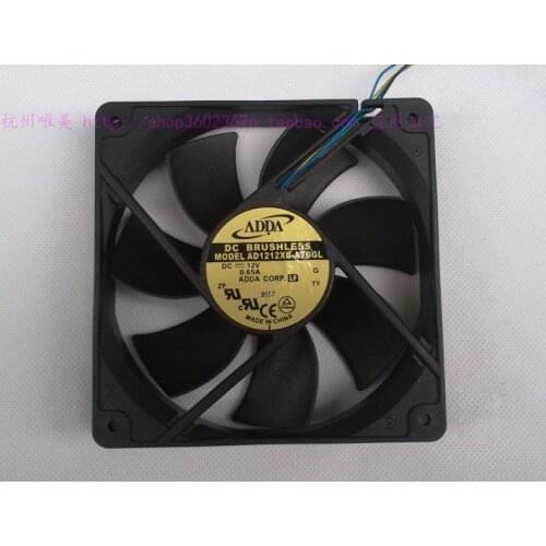 NEW ADDA AD1212XB-A7BGL 12025 12CM 4PIN PWM 12V 0.65A cooling fan