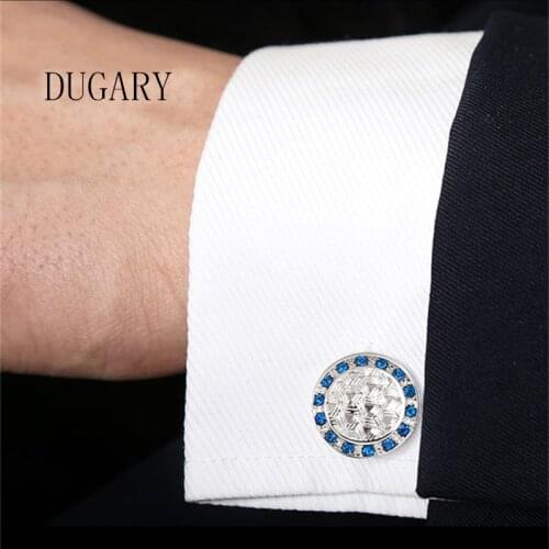 Jewelry shirt Fashion cufflink for mens Brand crystal Cuff link Luxury Wedding Button male High Quality Free Shipping