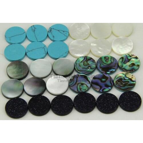 30 pcs trumpet finger key buttons for repairing parts new 5 colors stone,shell