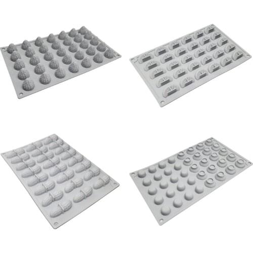 4XFA 3D Strawberry Peanut Fruit Silicone Mold Fondant Mousse Cake Mould Decorating