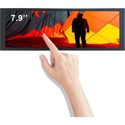 7.9 inch 400x1280 Long Strip Touch Screen Second Monitor Case Aida64 Display CPU GPU Information Sub Touchscreen Display