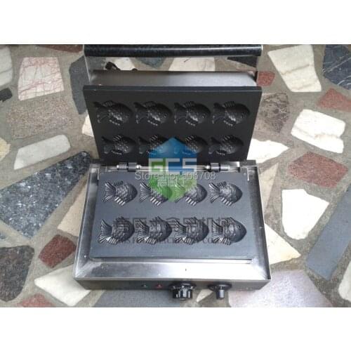 Free shipping Electric 220V / 110v 8 pcs Mini fish waffle maker Taiyaki machine Small fish waffle cake baker