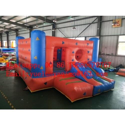 Factory direct inflatable slides, pool slides, trampolines, obstacle courses, Colored bouncy castle BYS538