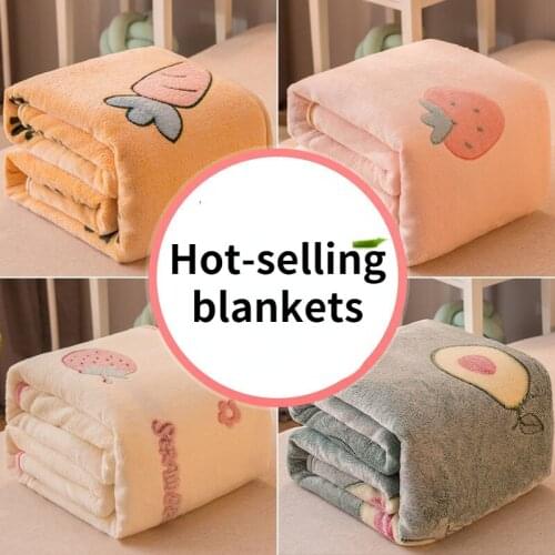 1PC Flannel coral blanket keep warm naps blankets for beds home decor cute air conditioning blanket dumbo cover quilt for kids