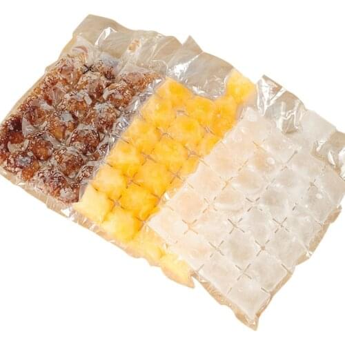 Homemade Popsicle Ice Tray Making Mold Disposable Ice Makers Cube Ice Grinder Making Ice Bag 10 Pieces