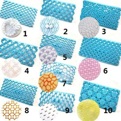 11 Styles Geometric Shape Sugar Craft Fondant Cutter Cake Mold Pastry Art Embossing Biscuit Cutter Mould Cake Decorating Tools