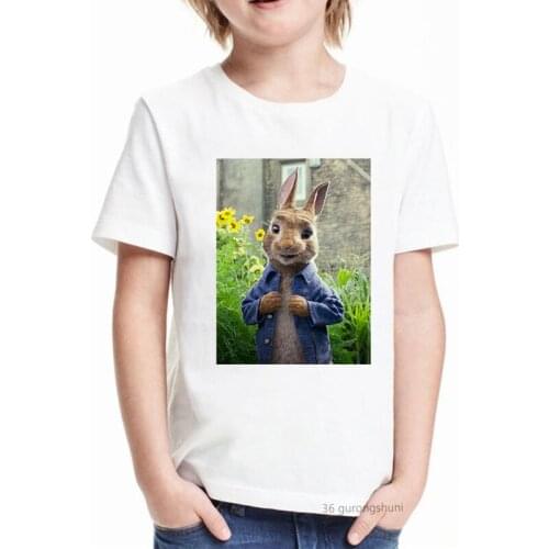 Kawaii Print T Shirts Funny Animal Clothes Kids Clothes Girls Boys T-Shirt Love Harajuku Streetwear