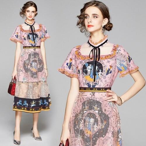 HAMALIEL Flared Summer Dresses
