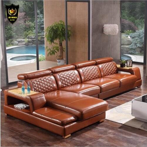High quality European living room leather sofa a1243