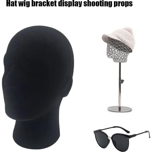 Foam Mannequin Head Model Hat Cap Wig Glasses Display Stand Rack Stable Base Shopping Mall Closet Holder Photography Prop