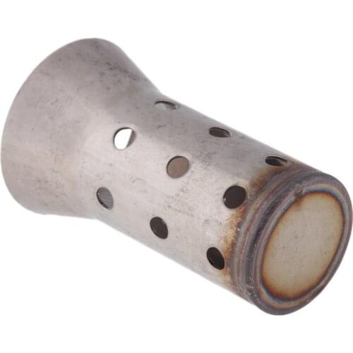 Stainless Steel 2" Motorcycle Racing Exhaust Pipe Silencer Muffler Baffle