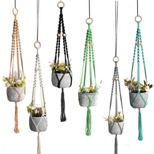 New arrival plant hanger pot hanger pot tray plant tray macrame plant hanger pot hanger