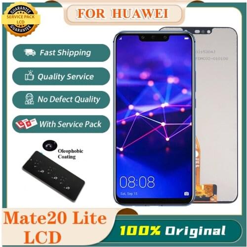 Original 6.3'' Display with Frame Replacement for Huawei Mate 20 Lite LCD Touch Screen Digitizer Assembly Mate20 Lite
