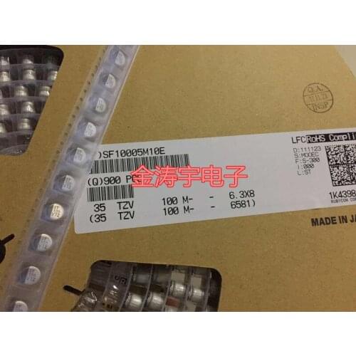 Original new 100% 35TZV100M 35V100UF 6.3*8 low resistance patch electrolytic capacitor (Inductor)