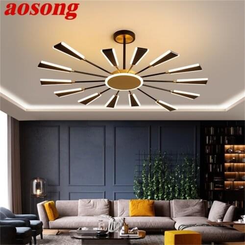 AOSONG Nordic Pendant Light Modern Simple LED Lamp Fixture Decorative For Home Living Room