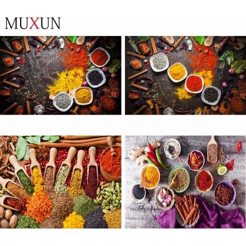 Full 5D Div Diamond Painting Kitchen Diamond Embroidery Cross Stitch Condiment Picture Rhinestone Mosaic Home Decoration Ep109