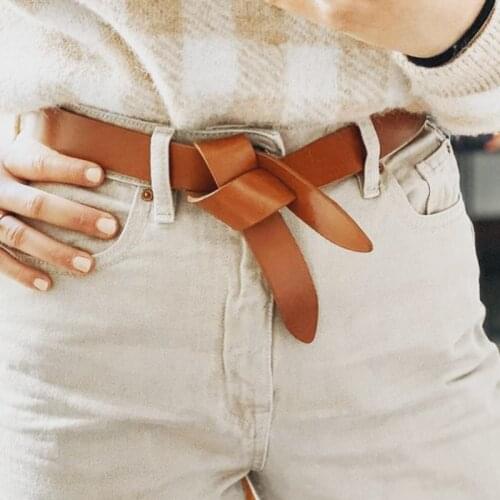 Belt Leisure Jeans Fashion Dress Women Leather Belt Simple Solid Color Girls Adjustable Waist Strap 2021