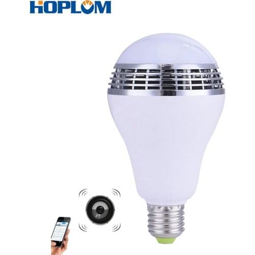 Dimmable E27 RGB LED Music Bulb Bluetooth Lighting Lamp Color Adjustable Speaker Music Lights Bulb Timer With APP Control