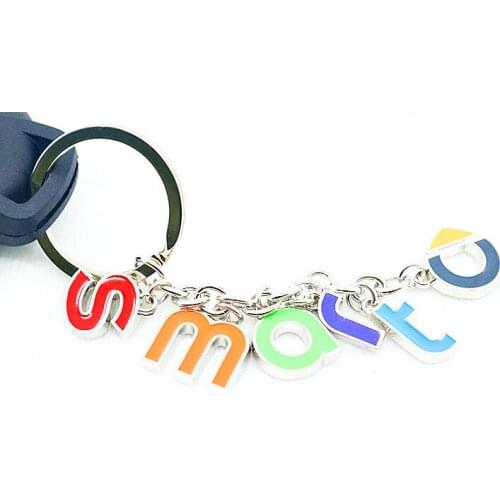 Stainless Steel Smart Car Key Chain, smart fortwo, 451, smart logo key ring