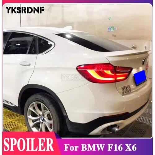 For bmw F16 X6 X6M M-Styling 2015 2016 2017 2018 High Quality ABS Plastic Unpainted Primer Car-Styling Rear Wing Lip Spoiler