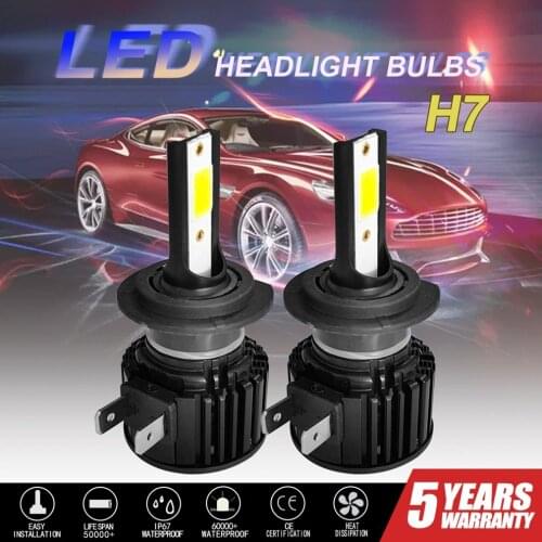2Pcs F7 LED Fog Lamp Driving Bulbs Lights High Power Headlights Auto Car OffRoad Fog Work Lamp Truck Driving Lamps