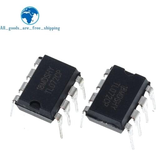 TZT 10PCS TL072CP DIP8 TL072 DIP TL072CN DIP-8 new and original IC