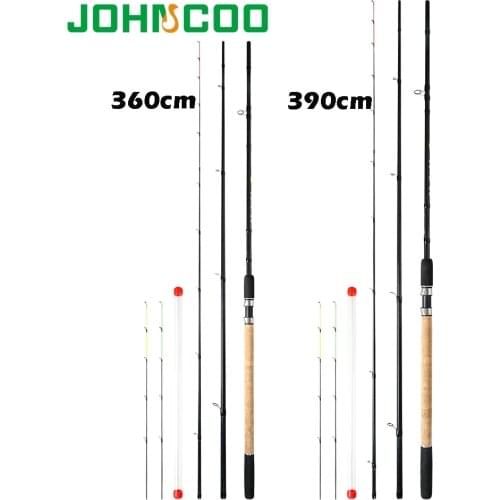 JOHNCOO Feather Feeder Rod 3.6m 3.9m Carbon Fishing Rod Spinning Casting Travel Rod Carp Feeder rod Test 90g 120g 150g