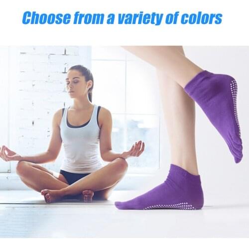 Women Yoga Socks Non-Slip Ladies Dance Socks Cotton Healthy Sports Five-toed Socks Professional Dance Protector