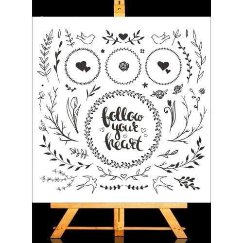 ZhuoAng Romantic Sea Of Flowers Clear Stamps/Card Making Holiday decorations For scrapbooking Transparent stamps