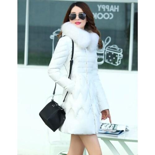 Winter Jacket Women 70% White Duck Down Ultra Warm Skirt Bottom w/ Hood Soft Fur doudoune femme Woman Coat Parka XC012