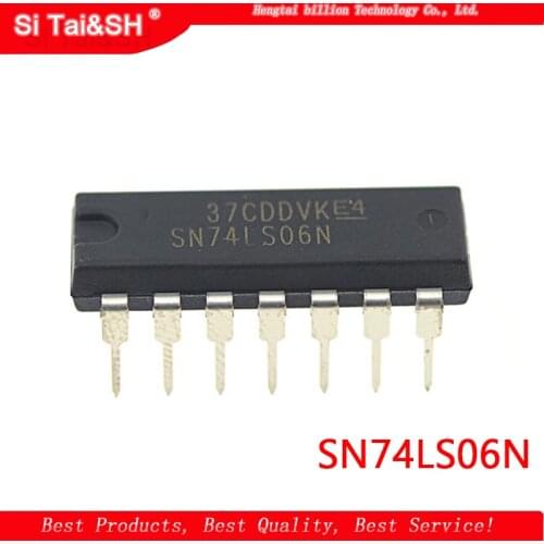 10PCS SN74LS06N DIP14 SN74LS06 DIP 74LS06N 74LS06 new and original IC