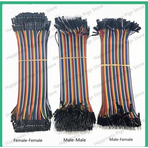 400Pcs Dupont Line Female To Female + Male To Female And Male To Male 40Pin Color Wire Dupont Cable Connection 20CM For DIY Kit