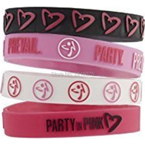 300pcs party prevail Fitness CrossFit zumb wristband silicone bracelets free shipping by DHL express