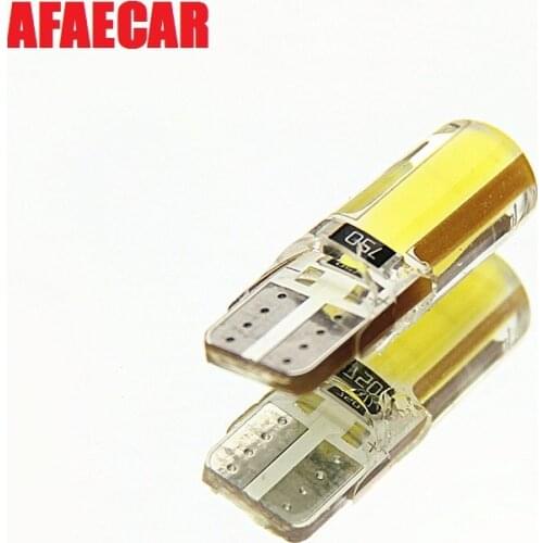 AFAECAR 100pcs T10 2825 COB LED clearance light Waterproof 12V Wedge Car reading dome bulb