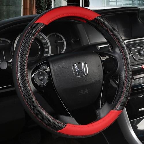 PU Leather Car Steering Wheel Cover Customized Size for Honda Civic 2016 ~ 2019 2020 10th Generation High Quality