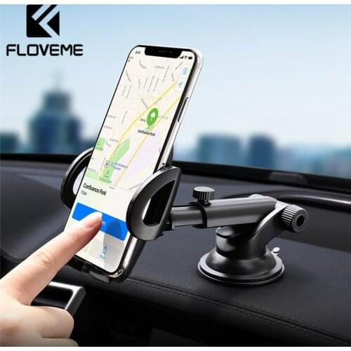 FLOVEME Gravity Car Phone Holder Stand For iPhone 12 11 Pro Max Phone Holder Suction Cup Support Holder For Phone Support GPS