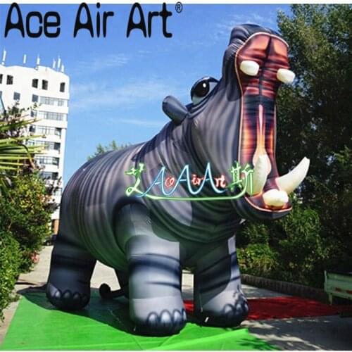 Bigmouthed Hippopotamus Artificial Giant Inflatable Zoo Hippo