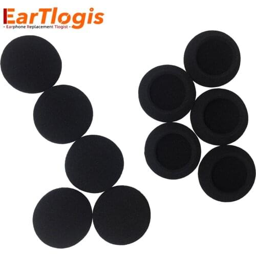 EarTlogis Sponge Replacement Ear Pads for Sennheiser HD400 HD410 HD-400 HD-410 Headset Parts Foam Cover Earbud Tip Pillow