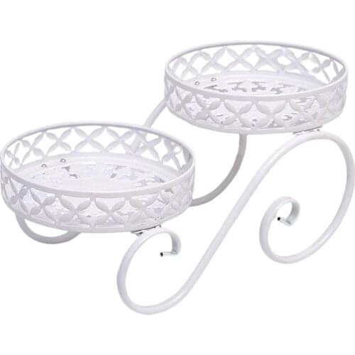 Eisen Rostfrei Plant Bracket Pot Holder Blumenhalter New Hot Garden Tool Haus Dekoration Quality Weiß Pflanzenständerregal