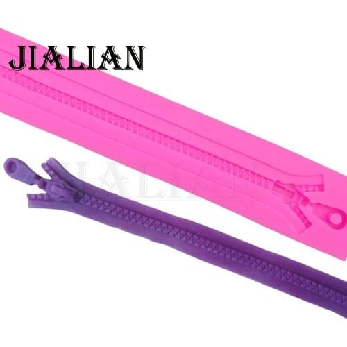 Cake Mold zip zipper silicone mold sugar craft fondant tool decorating mould Long stripes lace bakeware Gumpaste Candy T0259